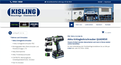 Desktop Screenshot of kisling-gmbh.de