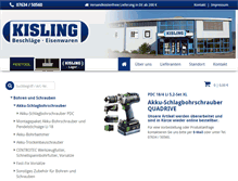 Tablet Screenshot of kisling-gmbh.de