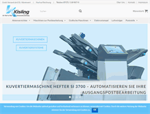 Tablet Screenshot of kisling-gmbh.com